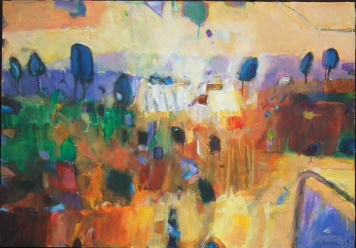 Witold Pazera Makami obrodziło akryl, 70 x 100 cm, 2019 r.jpg
