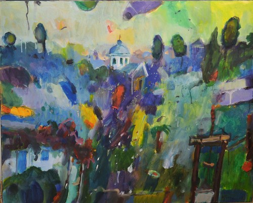 Pazera Witold Świt w Posidonii - Cyklady, akryl, 80 x 100 cm , 2019 r.jpg