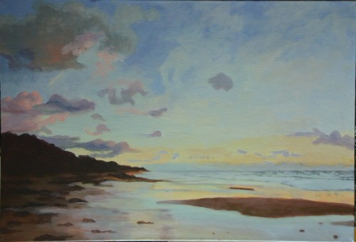 Elżbieta Pazera, Oceany dalekie I, akryl, 55 x 80 , 2021r.JPG
