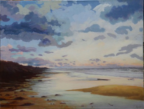 Elżbieta Pazera Oceany V , dalekie, akryl ,60 x 80 cm 2021 r.JPG