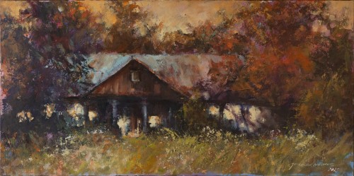 Jankowska-Michułowicz, Jesienny dworek, 80x40 (Kopiowanie).jpg