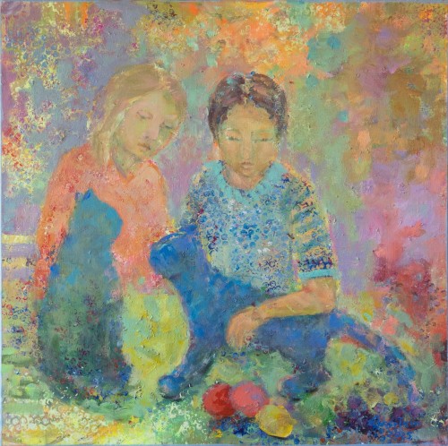 Wesołkin Ela, Kocia przyjaźń, 70x70 (Kopiowanie).jpg